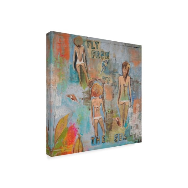 Zwart 'Three Nymphs' Canvas Art,14x14